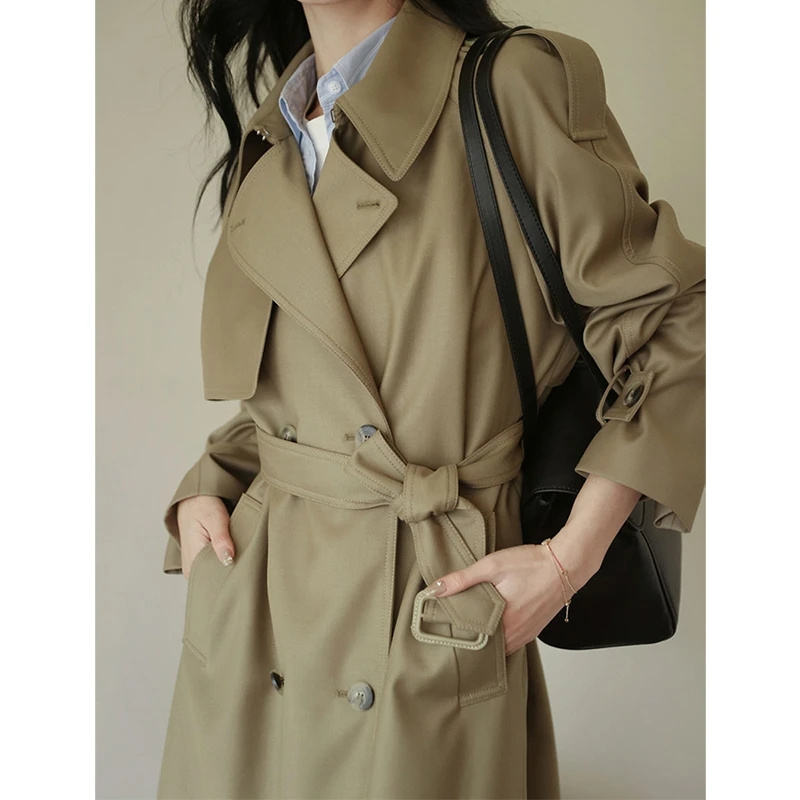 Summer Clothing For Women Over 50 - معطف خندق نسائي لخريف 2025 ملابس