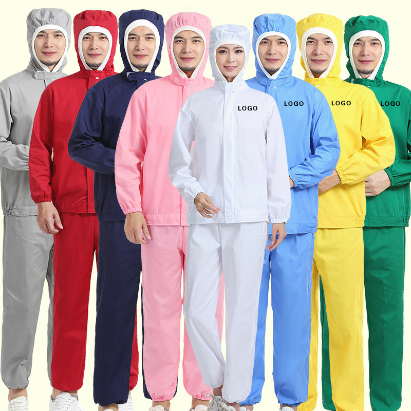 Summer Clothing Names - بدلة عمل للرجال والنساء عليها شعار