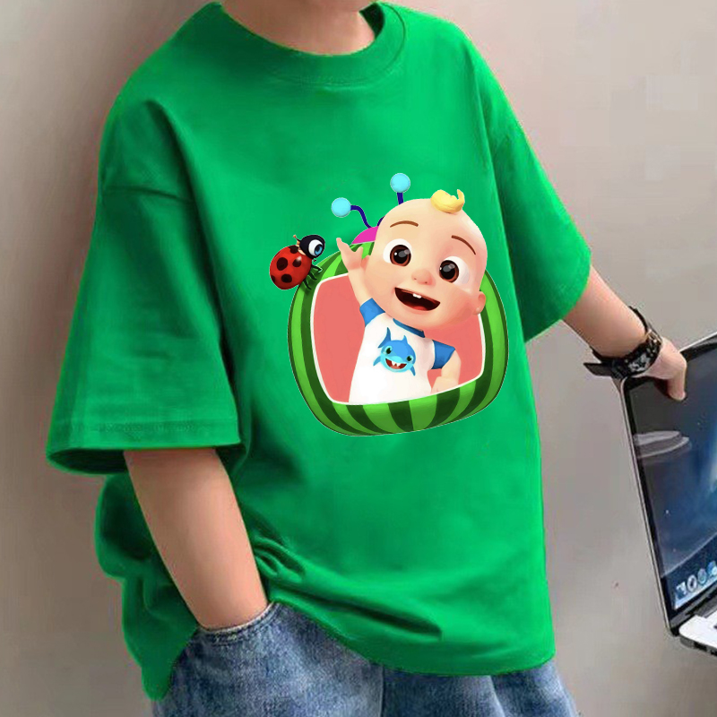 Summer Clothing Gifts - Cocomelons الطفل تي شيرت أنيمي القطن