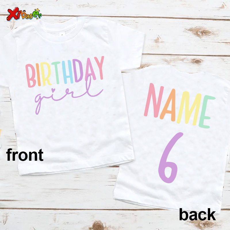 Summer Clothing Names - عيد ميلاد فتاة تي شيرت ملابس
