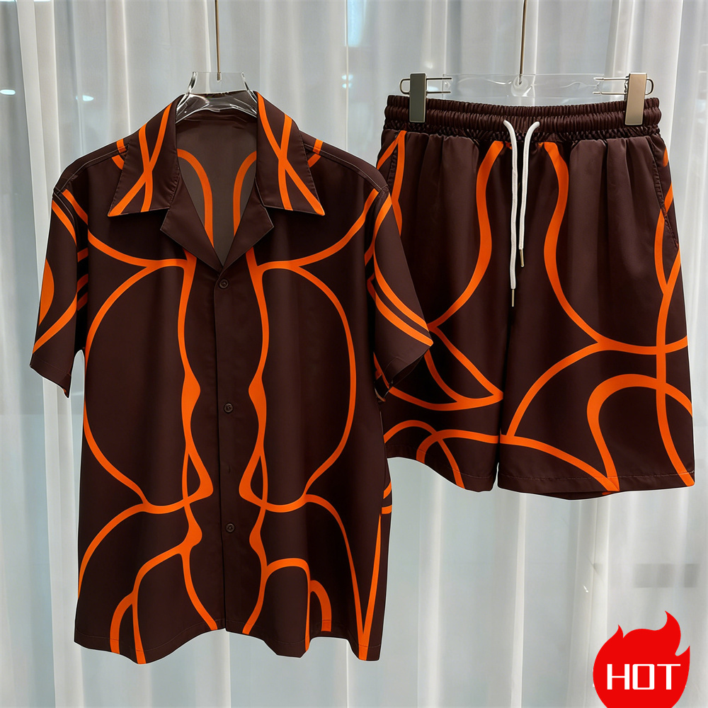 طقم رجالي مطبوع رقميًا من قطعت - مراجعة Quality Summer Clothing وسعره