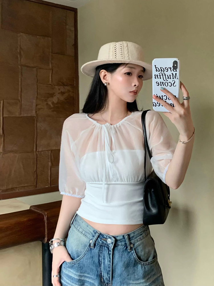 بلوزة من الحرير التوتي بأكمام  - مراجعة Summer Clothing وسعره