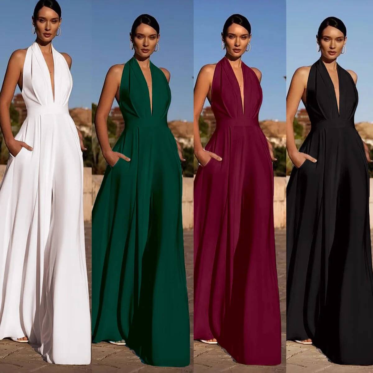بدلة نسائية مثيرة بفتحة صدر عم - مراجعة Summer Clothing For 70 Year Old Woman وسعره