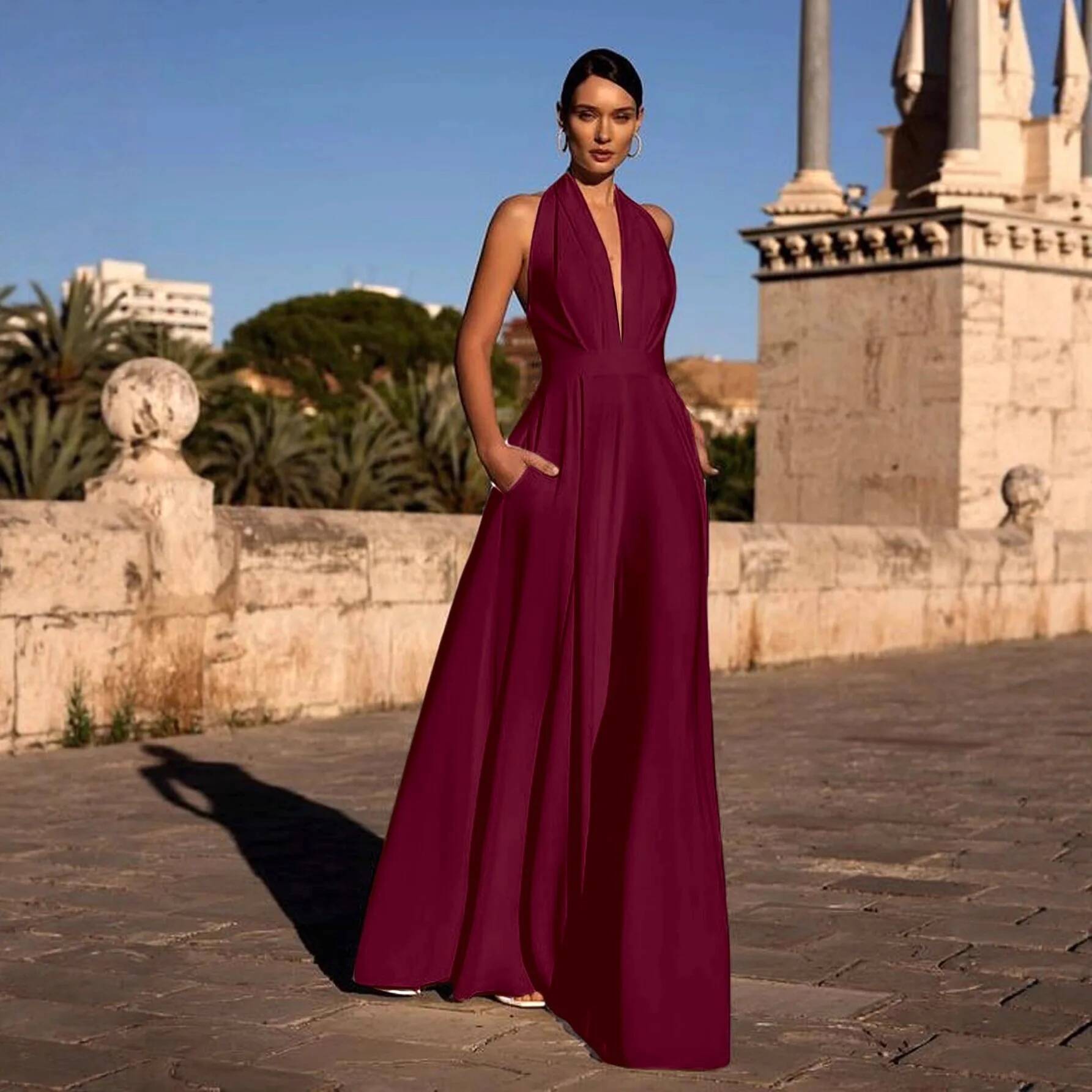 بدلة نسائية مثيرة بفتحة صدر عم - مراجعة Summer Clothing For 70 Year Old Woman وسعره