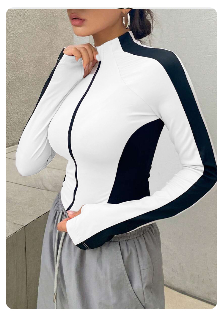 جاكيت يوغا نسائي بياقة قائمة،  - مراجعة Summer Clothing وسعره