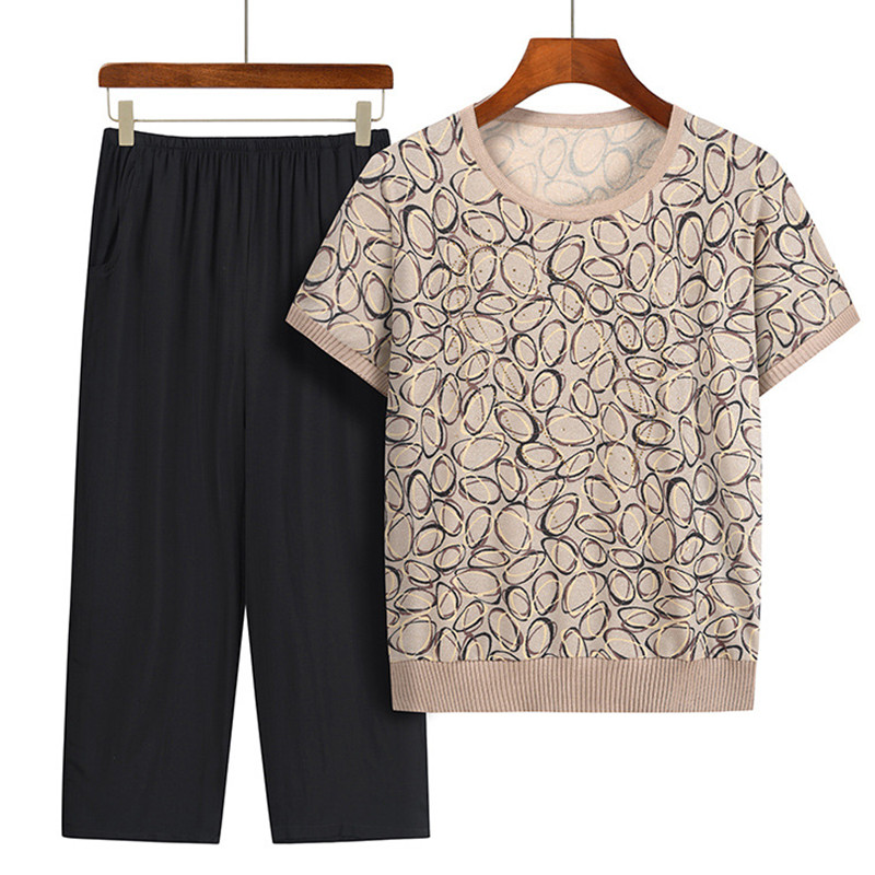 الصيف عادية الجدة قطعتين دعوى  - مراجعة Summer Clothing For 70 Year Old Woman وسعره