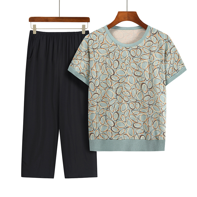 الصيف عادية الجدة قطعتين دعوى  - مراجعة Summer Clothing For 70 Year Old Woman وسعره