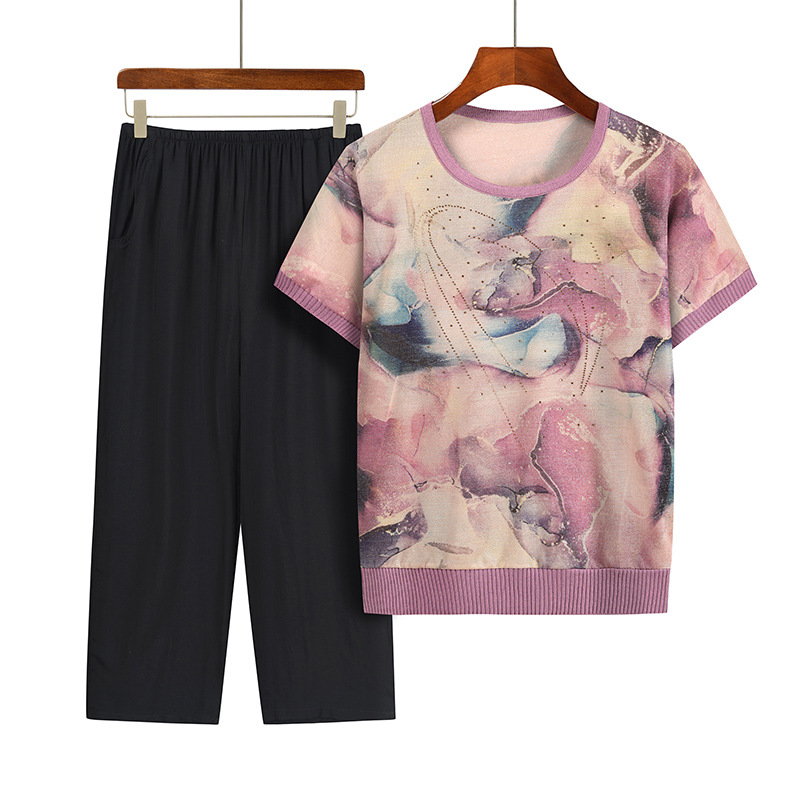 الصيف عادية الجدة قطعتين دعوى  - مراجعة Summer Clothing For 70 Year Old Woman وسعره