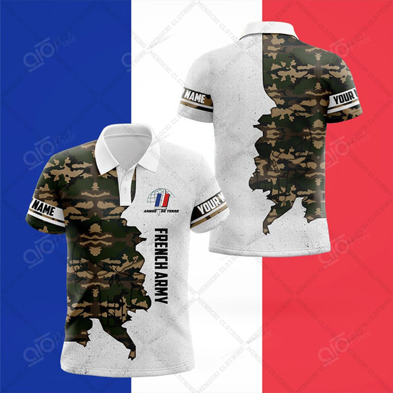 قميص بولو مخصص بتصميم علم فرنس - مراجعة Summer Clothing Names وسعره