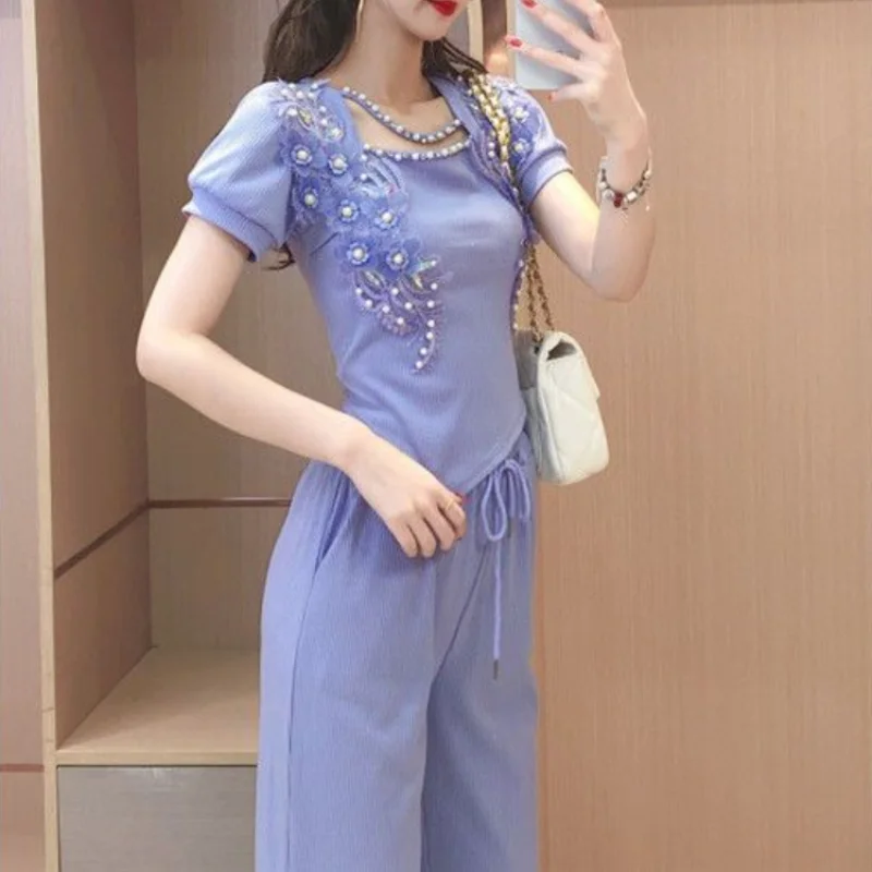 واسعة الساق السيدات بنطلون الأ - مراجعة Summer Clothing Wholesale وسعره