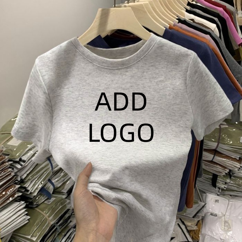 تي شيرت نسائي قطني مخصص للبيع  - مراجعة Summer Clothing Wholesale وسعره