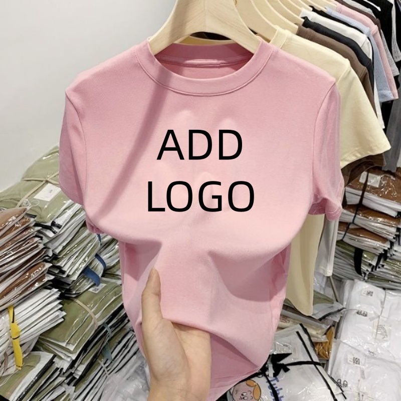 تي شيرت نسائي قطني مخصص للبيع  - مراجعة Summer Clothing Wholesale وسعره