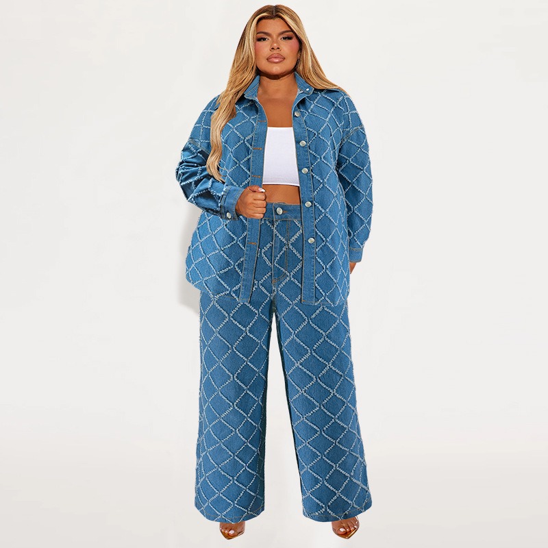 Wmstar حجم كبير الدنيم قطعتين  - مراجعة Summer Clothing Wholesale وسعره