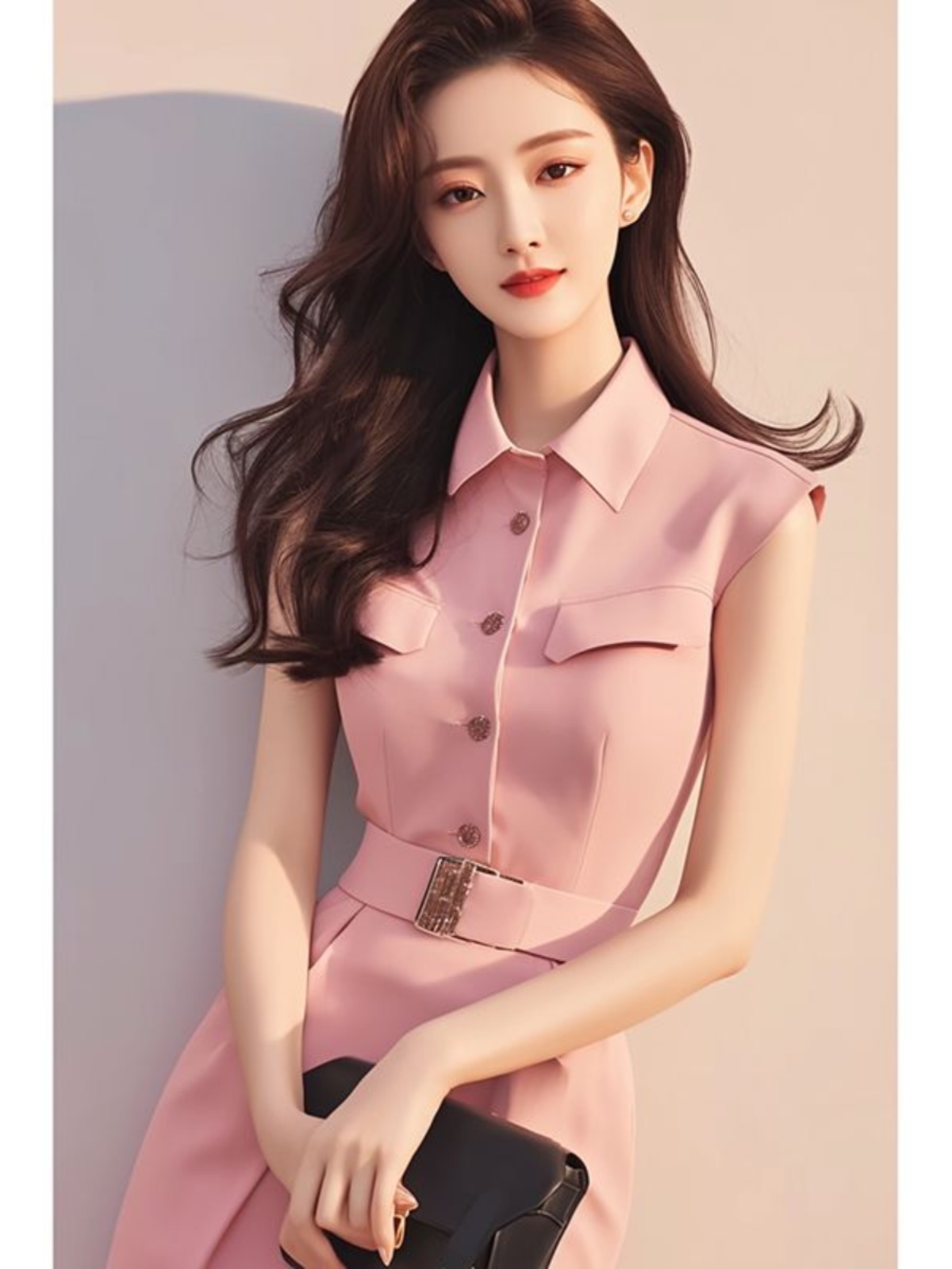 فستان طويل أنيق باللون الوردي، - مراجعة Summer Line Clothing Brand وسعره