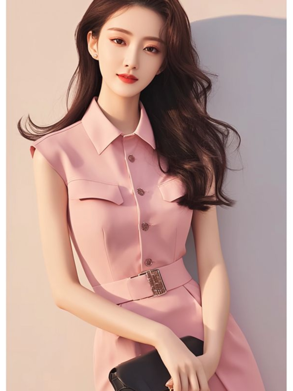 فستان طويل أنيق باللون الوردي، - مراجعة Summer Line Clothing Brand وسعره