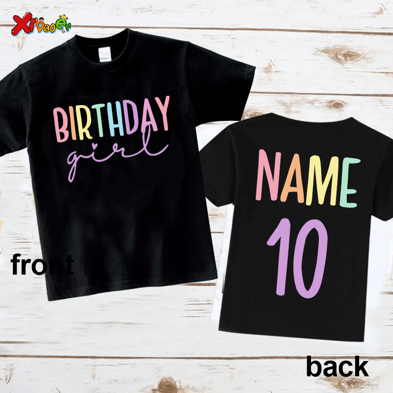 عيد ميلاد فتاة تي شيرت ملابس ا - مراجعة Summer Clothing Names وسعره